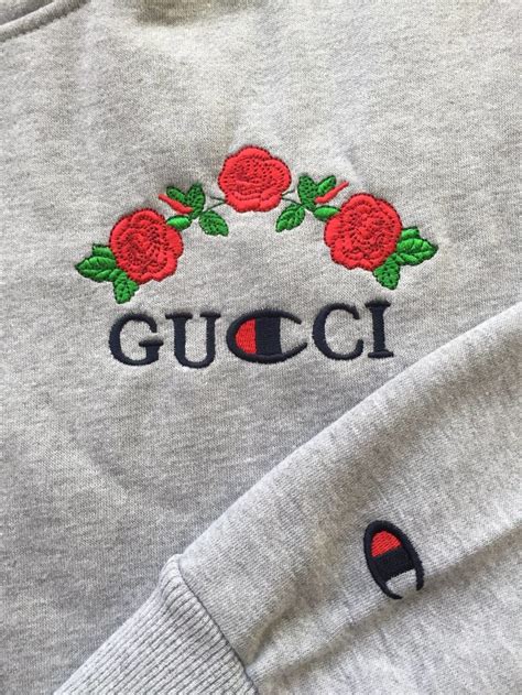 fake hoodie gucci|gucci x champion hoodie real.